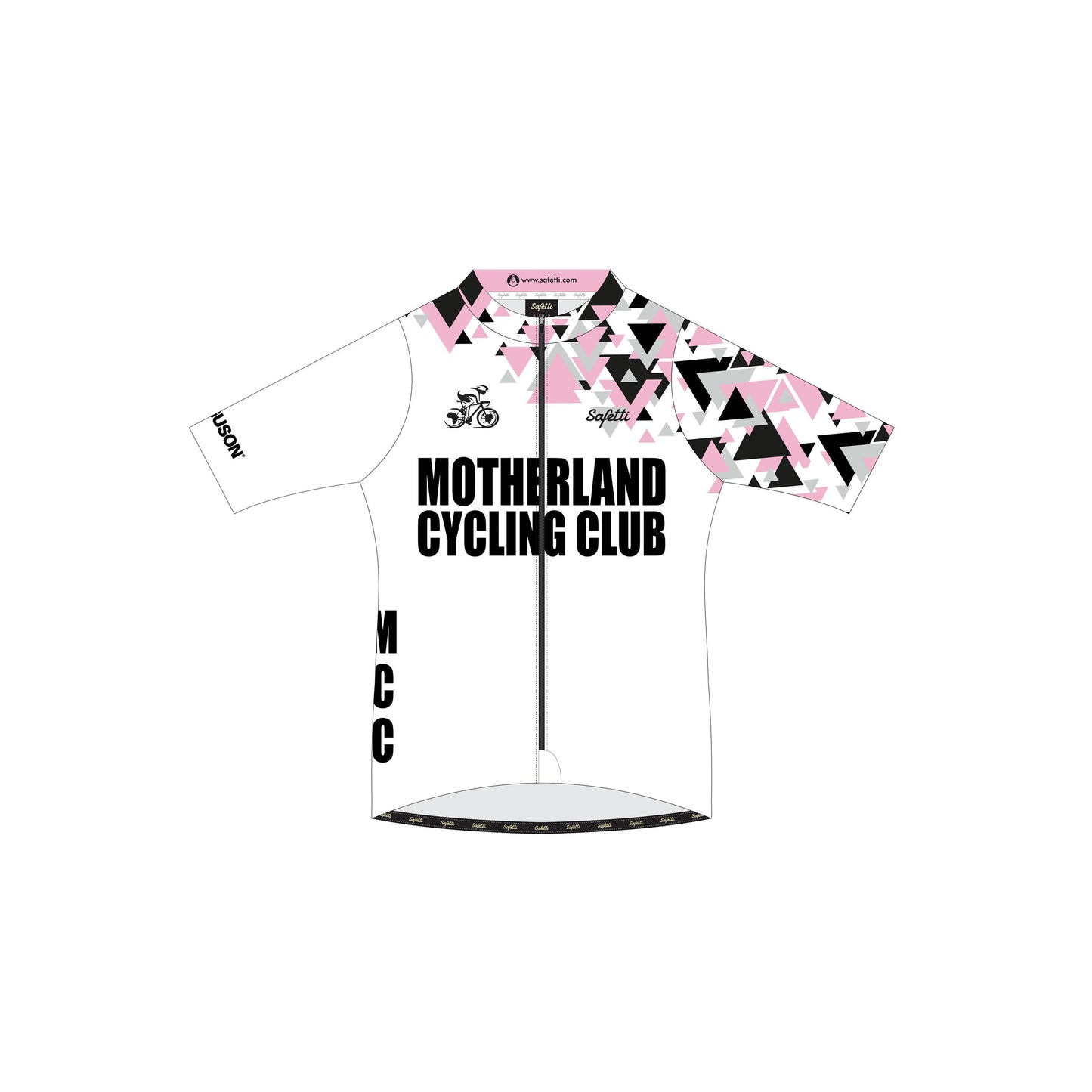 MCC'25-1 - Breathelite Short Sleeve Cycling Jersey White. Men