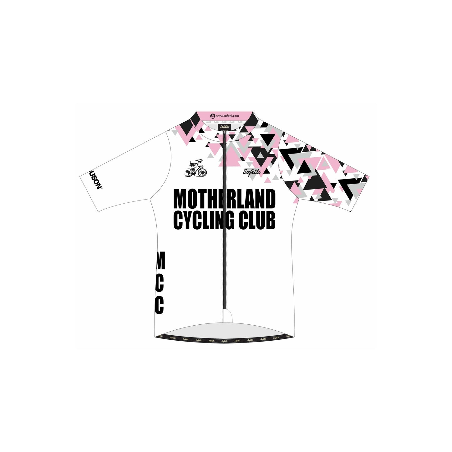 MCC'25-1 - Breathelite Short Sleeve Cycling Jersey White. Women