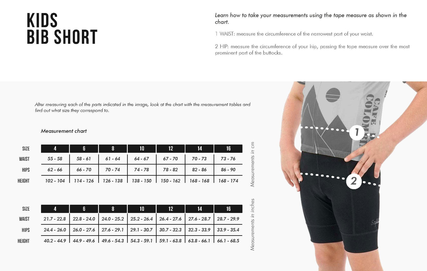 T4K'25 - BIO Cycling Bib Short. Junior