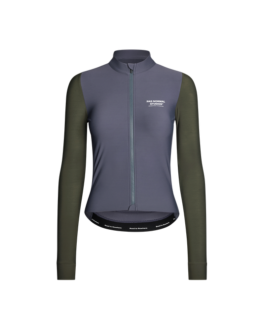 Pas Normal Studios Women's Mechanism Long Sleeve Jersey Steel / Dark Olive