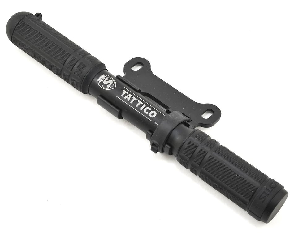Silca Tattico mini pump with hose and bottle cage mount Black