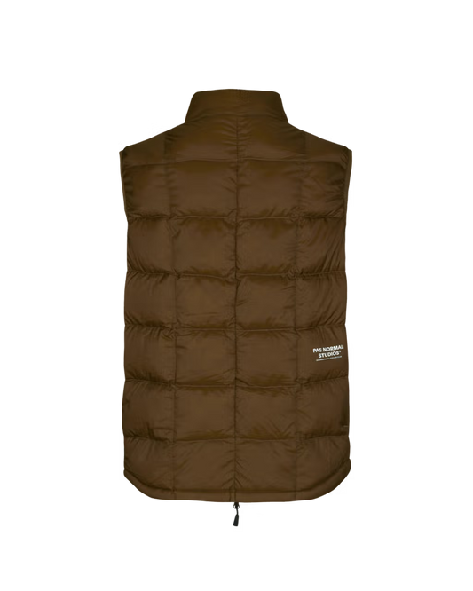 Off-Race Down Vest - Army Brown
