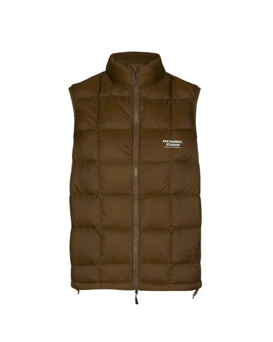 Off-Race Down Vest - Army Brown