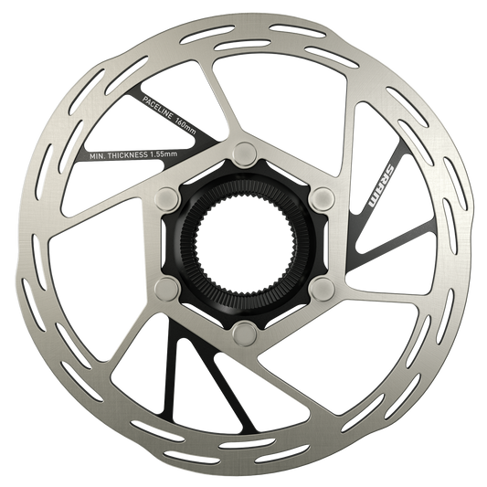 BRAKE PART SRAM DISC ROTOR 160 PACELINE 6B ROUNDED BK