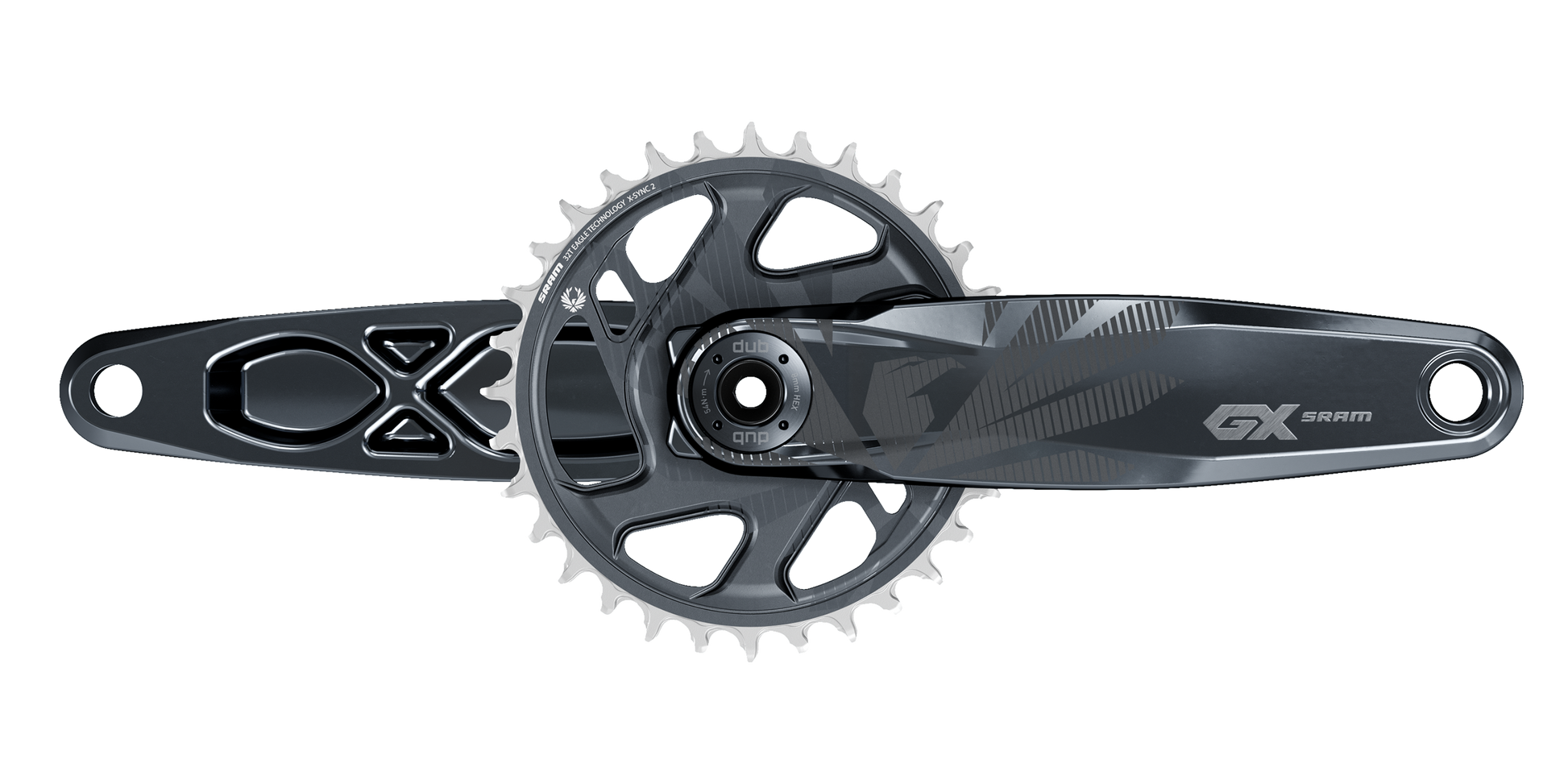 CRANKSET SRAM GX EAGLE 170x32 DM DUB XSYNC2 w/oCUPS LUNAR 12s BOOST 148 COMPATIBLE