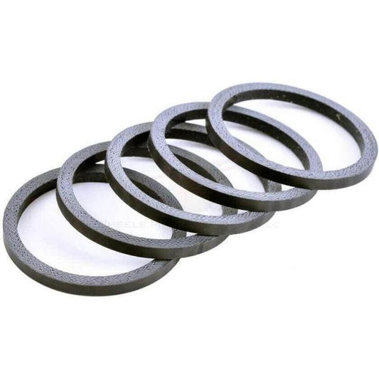 Carbon Headset Spacer, 1-1/8" x 2.5mm 5/Bag - Matte