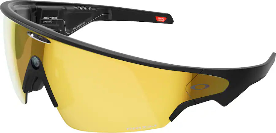 Oakley Meta - Oakley | Meta Vanguard with Meta AI, Audio, Photo, Video Compatibility - Prizm™ 24K - Black