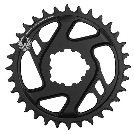 Chain Ring X-SYNC 2 Oval 34T Direct Mount 3mm Offset Boost Alum Eagle Black