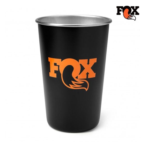 Fox stainless steel pint glass - Black Black
