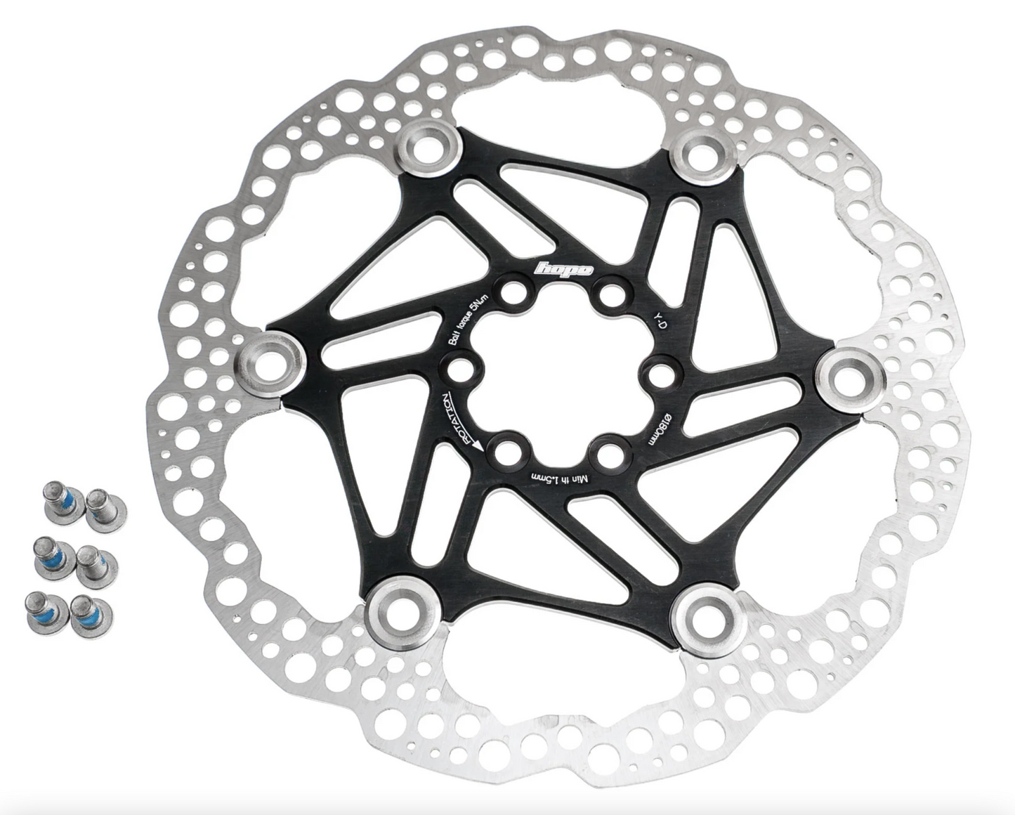 HOPE PART BRAKE DISC 200MM 6 BOLT FLOAT BLACK