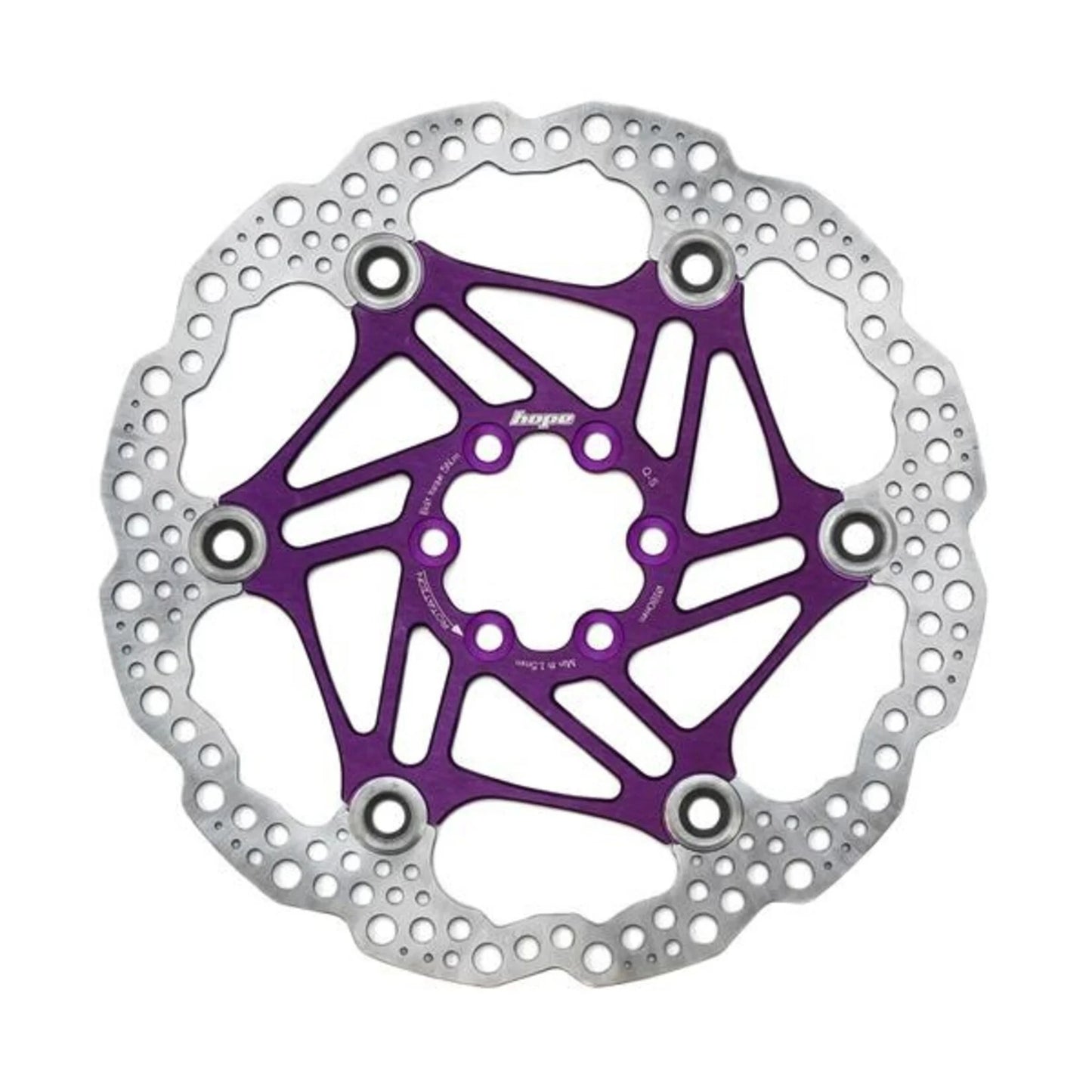 HOPE PART BRAKE DISC 180MM 6 BOLT FLOAT PURPLE
