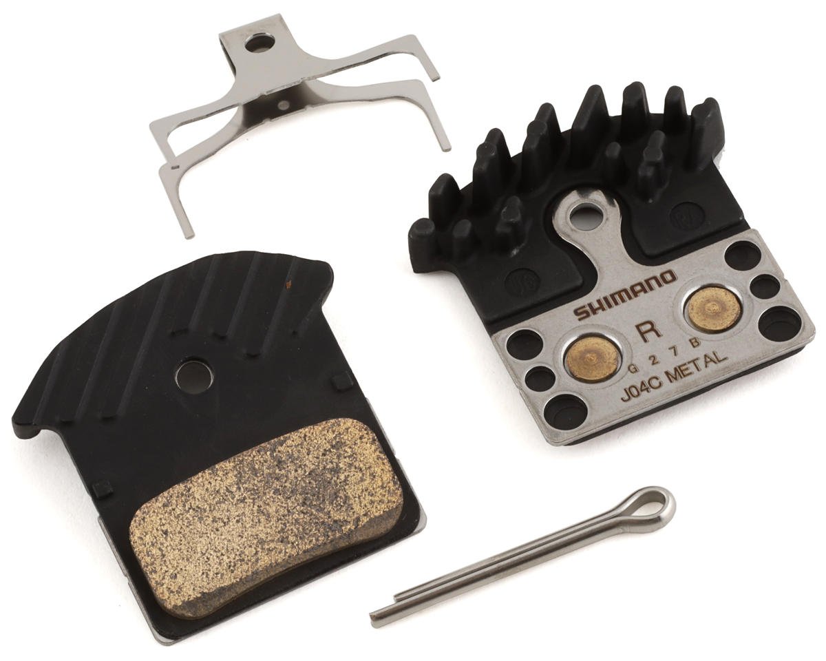 SHIAMAMO BRAKE PAD J04C METAL PAD W/FIN, W/SPRING, W/SPLIT PIN, 1 PAIR