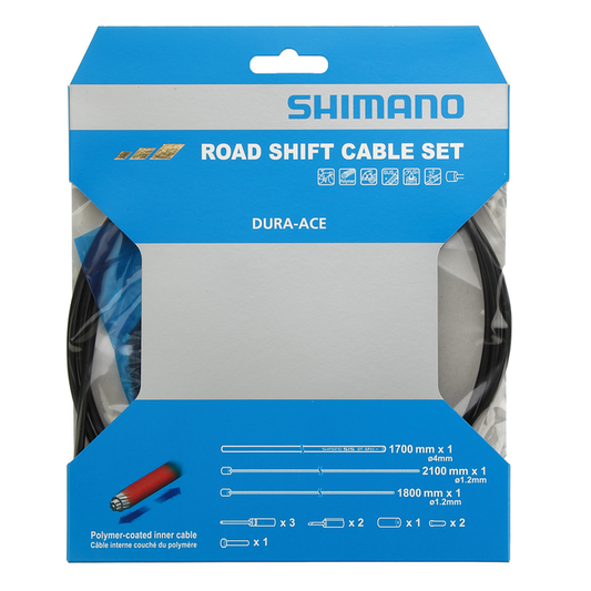 ROAD SHIFT CABLE SET POLYMER COATED BLACK