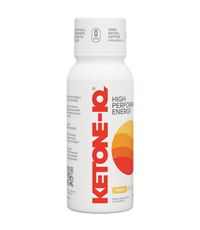 KETONE-IQ +CAFFEINE - PEACH 2oz  BOX  serve - 6ct single