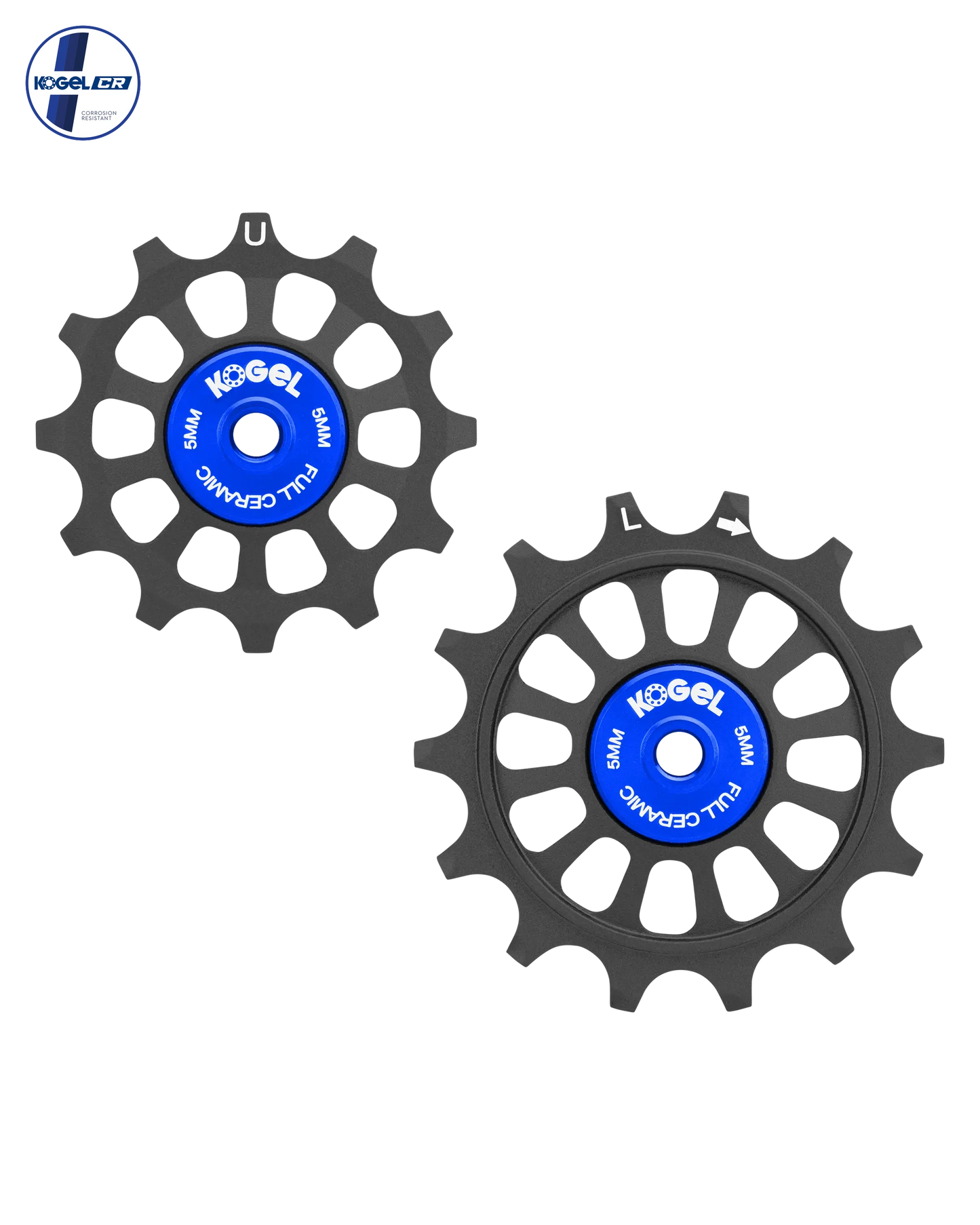 KOGEL 12/14T Oversized Pulley Set Ceramic Shim R9100, Road RAW