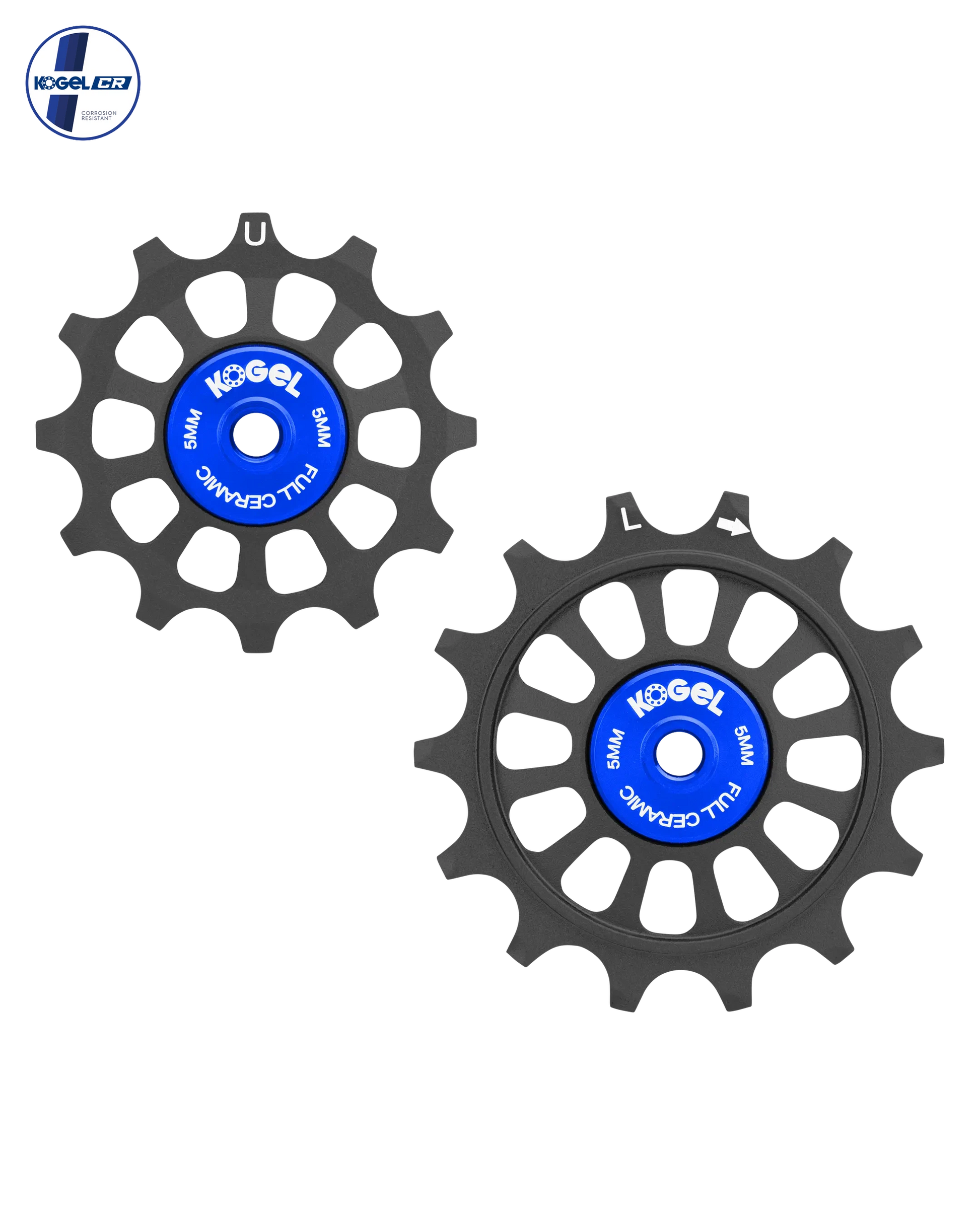 KOGEL 12/14T Oversized Pulley Set Ceramic Shim R9100, Road RAW