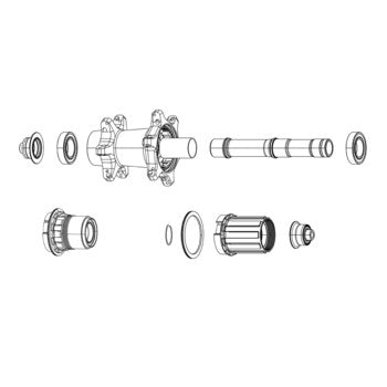 WHEEL FREEHUB KIT - XDR DRIVER BODY KIT - ZIPP ZR1