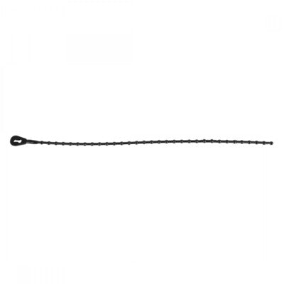 CABLE TIES NYLON SUNLT BLK BEADED 8in REUSEABLE BGof100 single