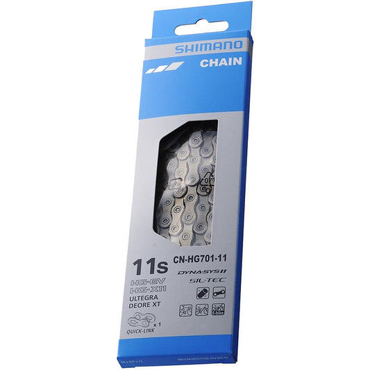 SHIMANO  ULTEGRA /XT CHAIN  CN-HG701-11 FOR 11-SPEED (ROAD/MTB/E-BIKE COMPATIBLE) 126 LINKS
