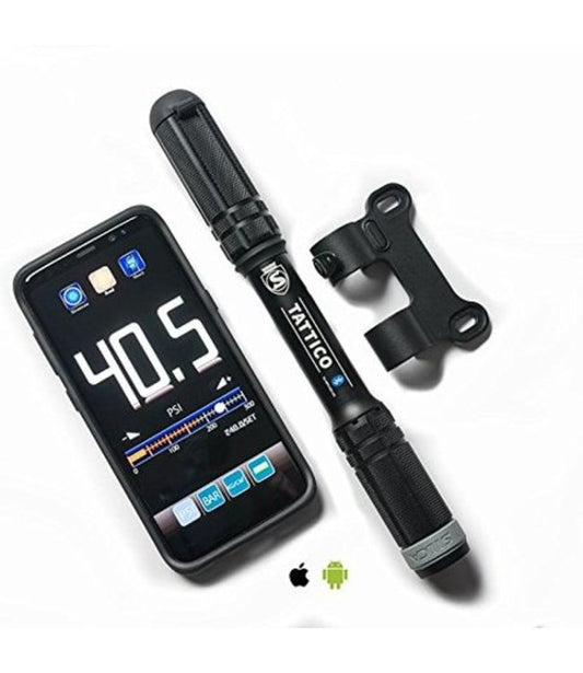 Tattico BLUETOOTH  mini pump with hose and bottle cage mount Black